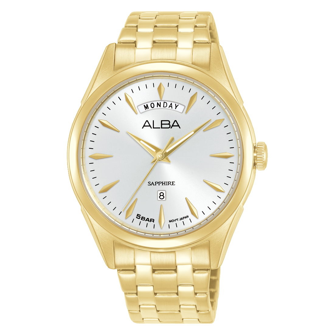 A6B002X1 Prestige White Dial Stainless Steel Quartz Watch