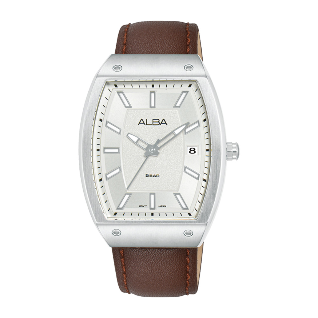 Alba discount leather watch