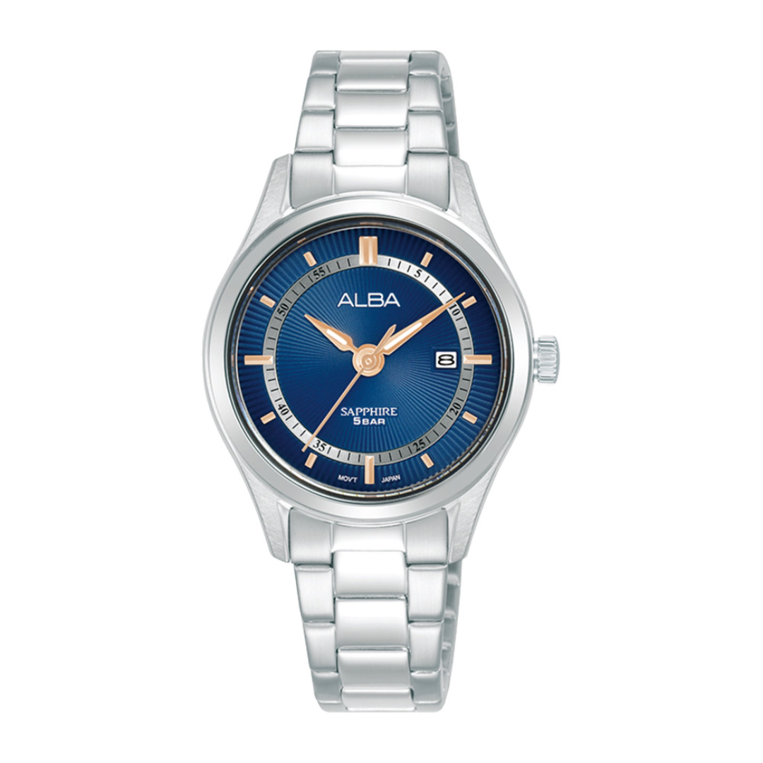 Alba Philippines AH7BQ5X1 Blue Dial Stainless Steel Strap Women's Quartz Watch 30mm