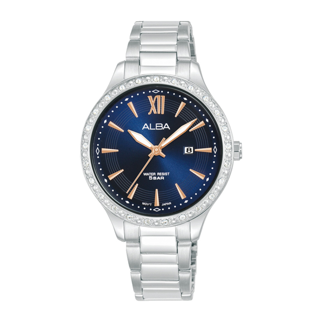 Alba Philippines AH7BX9X1 Blue Dial Stainless Steel Strap Women's Quartz Watch 33mm