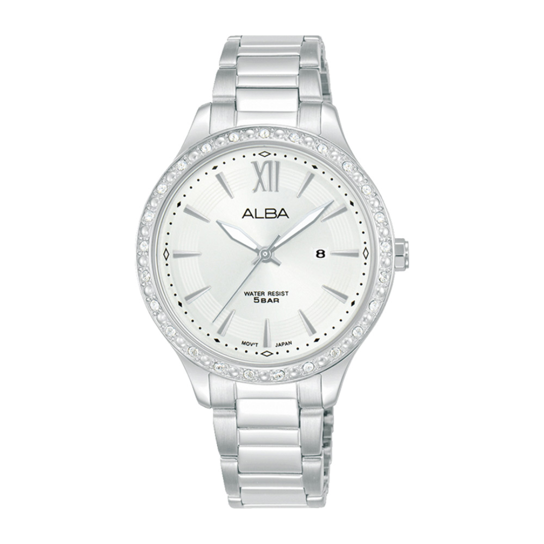 Alba Philippines AH7BY1X1 Silver Dial Stainless Steel Strap Women's Quartz Watch 33mm