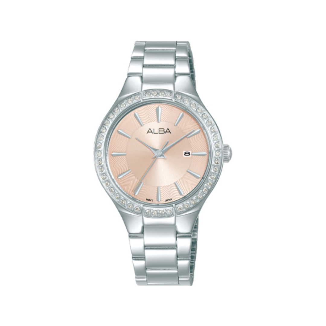 AH7DU7X1 Fashion Pink Dial Women's Quartz Wach