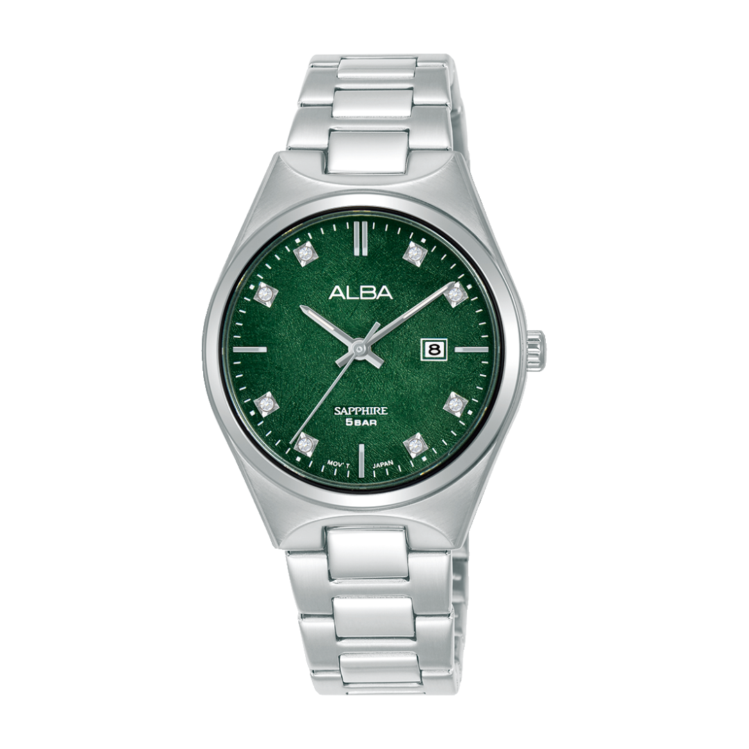 AH7ES1X1 Prestige Green Stainless Steel Quartz Watch