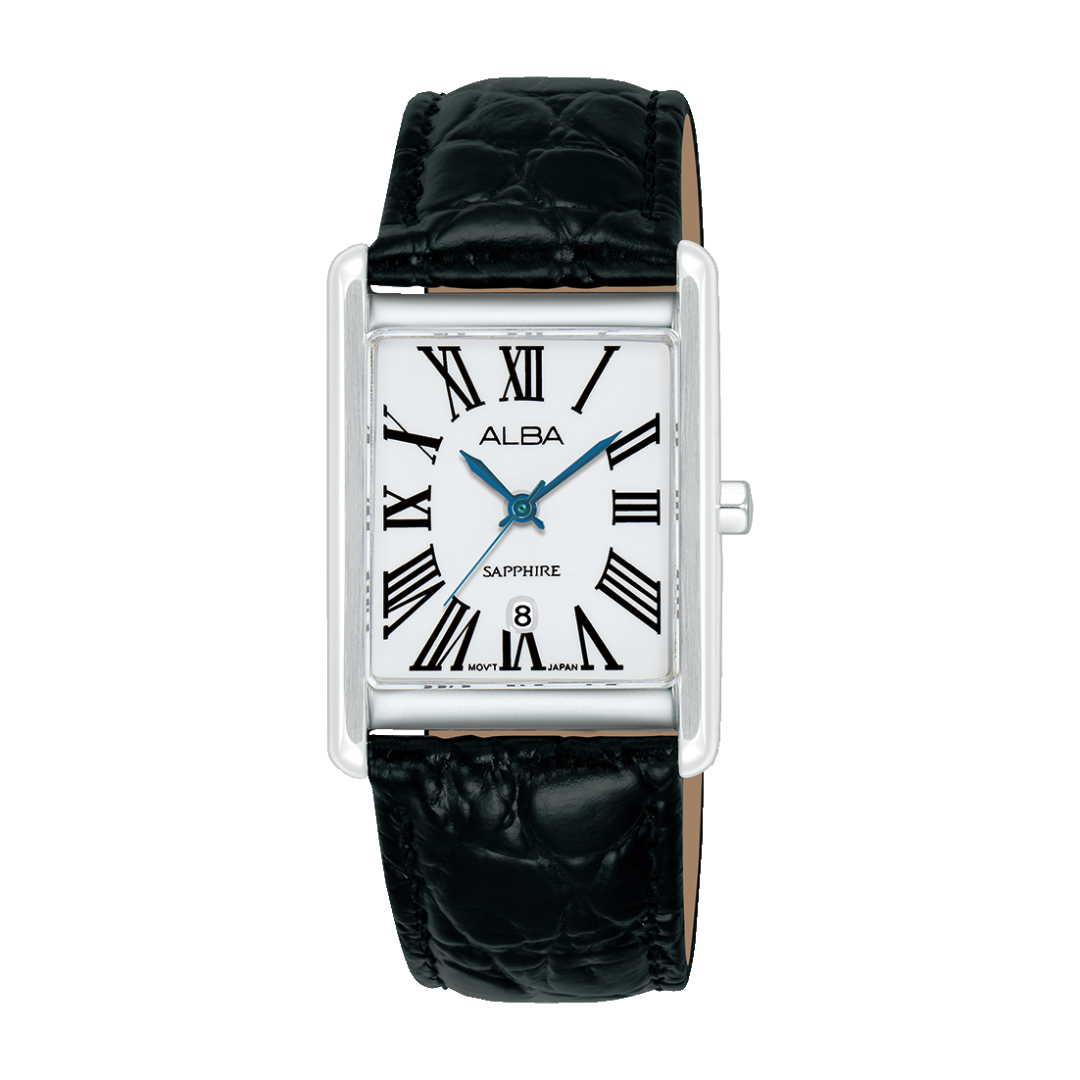 AH7ET5X1 Prestige White Leather Quartz Watch