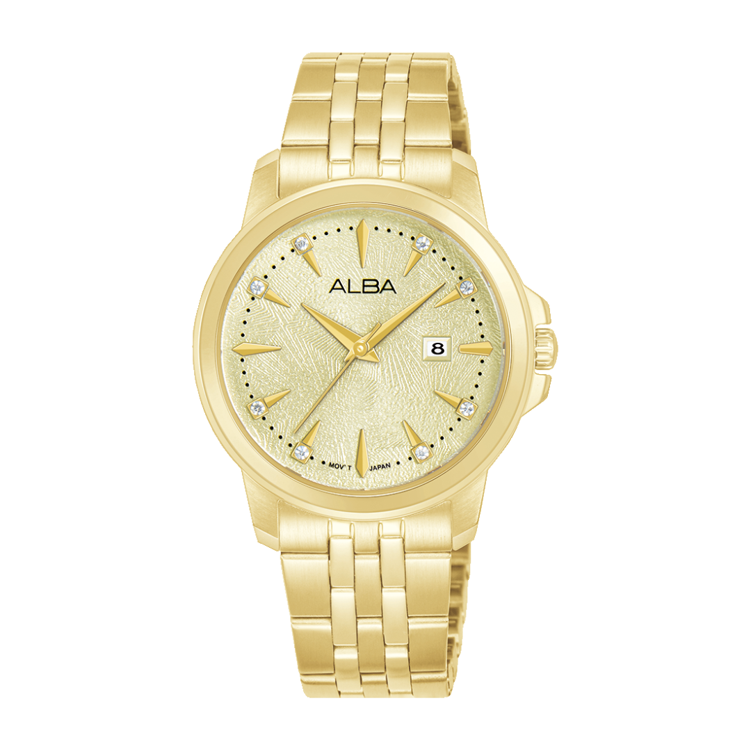 AH7EX4X1 Fashion Gold Stainless Steel Quartz Watch