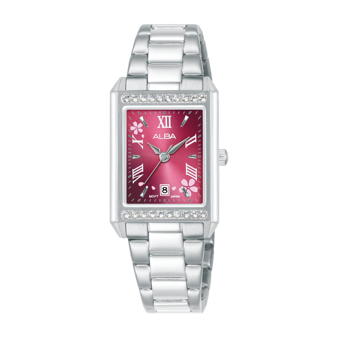 AH7FA5X1 Signa Red Dial Stainless Steel Quartz Watch