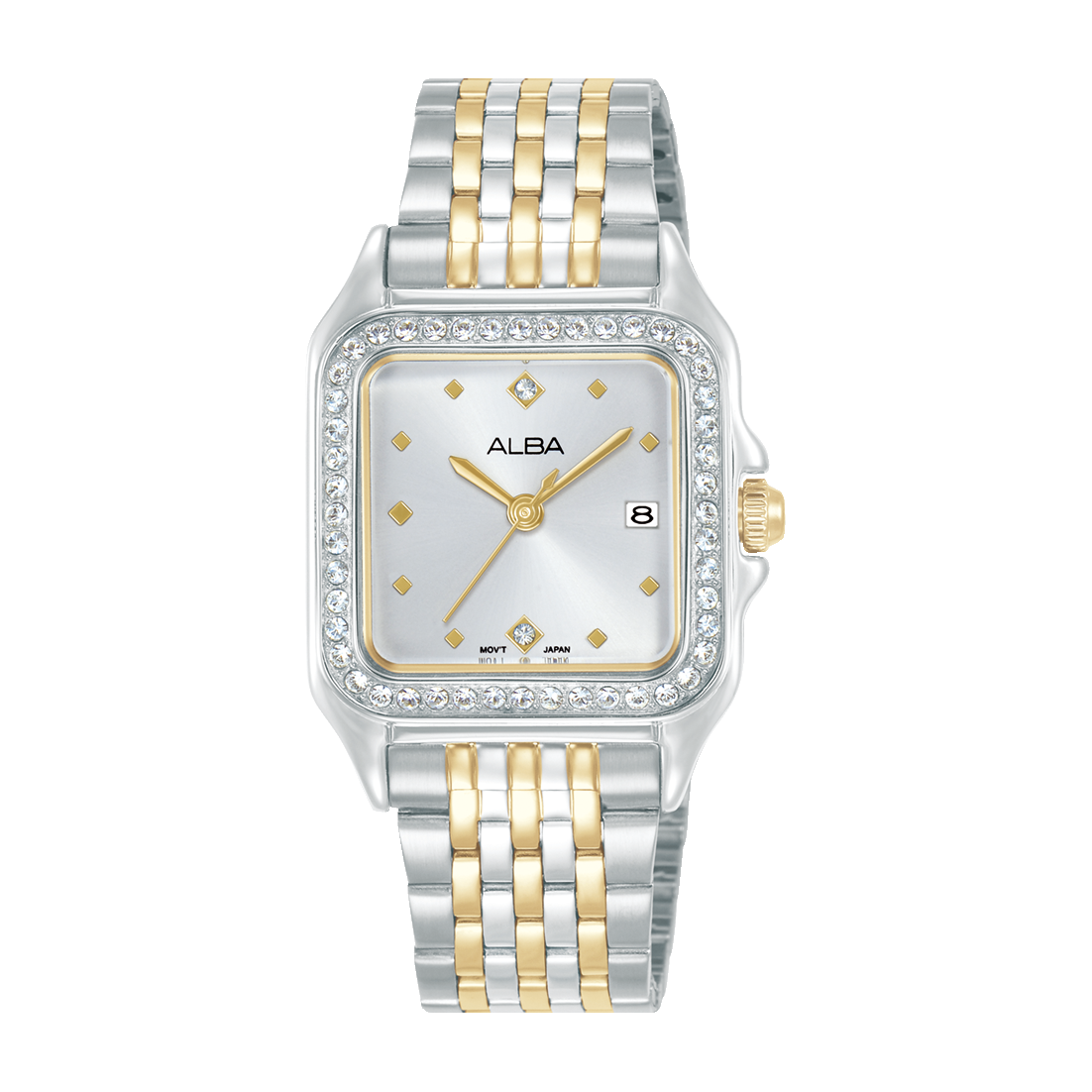 AH7FE7X1 Fashion Silver Dial Stainless Steel Quartz Watch