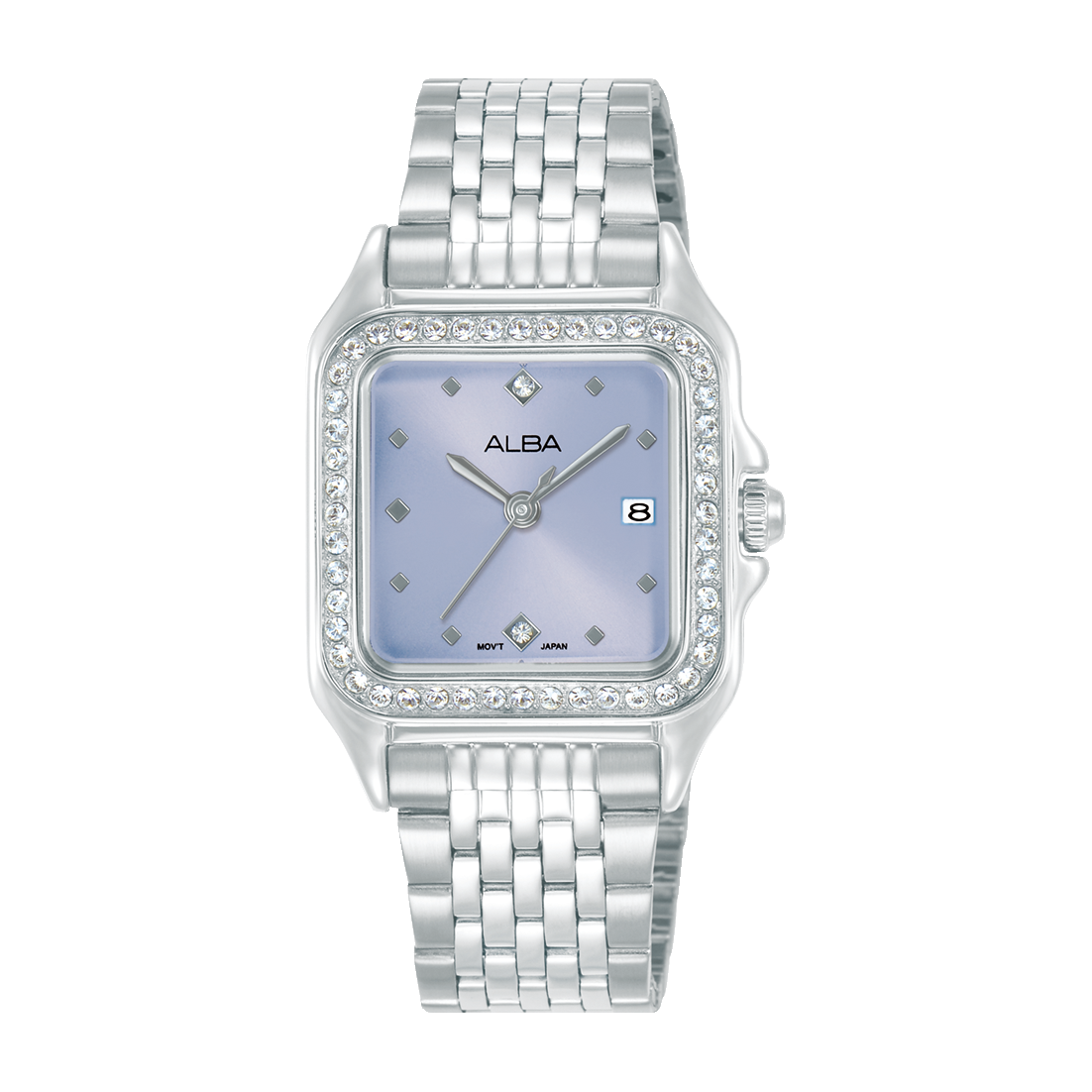 AH7FF1X1 Fashion Blue Dial Stainless Steel Quartz Watch