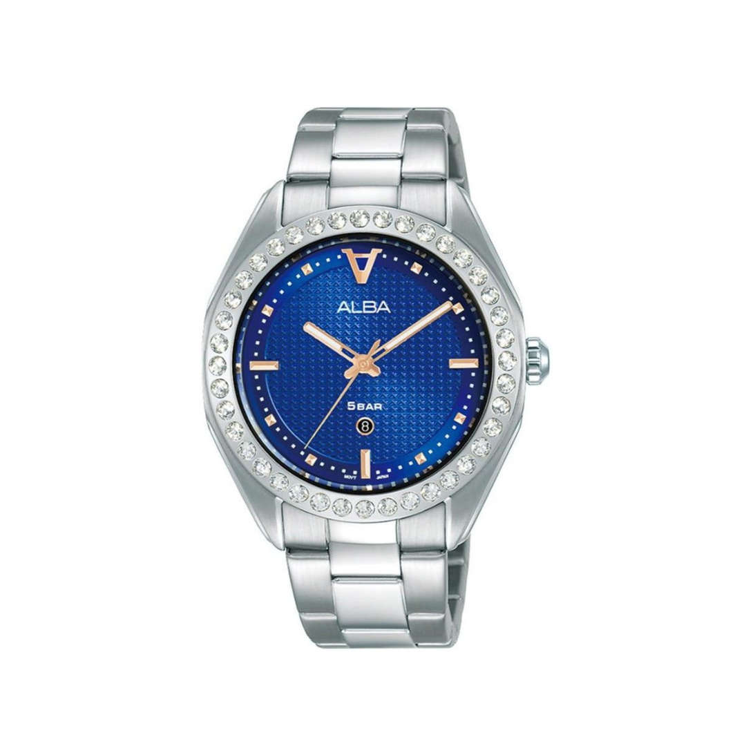 AH7V35X1 Signa Blue Dial Stainless Steel Quartz Watch