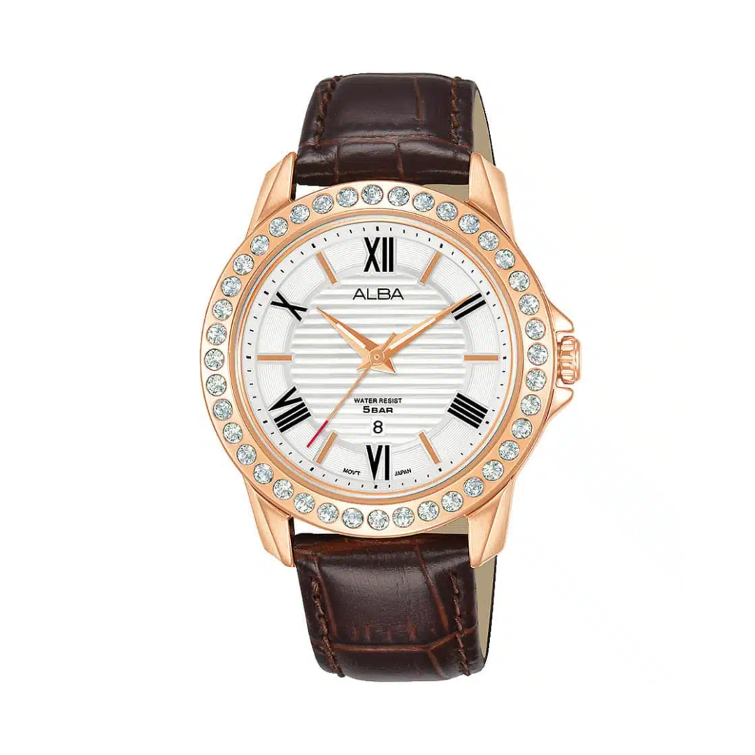 AH7V78X1 Prestige White Dial Stainless Steel Quartz Watch