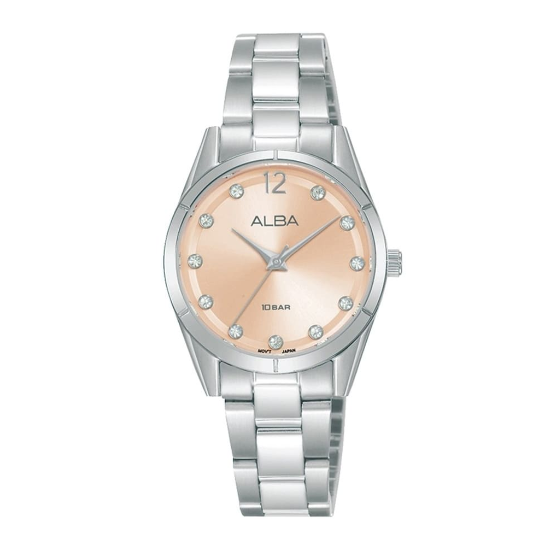 AH8745X1 Fashion Rose Gold Dial Stainless Steel Quartz Watch