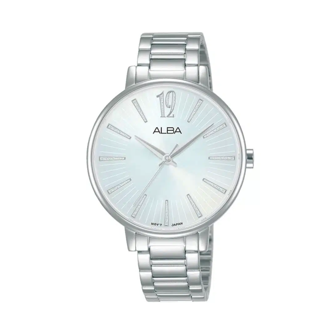 AH8759X1 Fashion Silver Dial Stainless Steel Quartz Watch