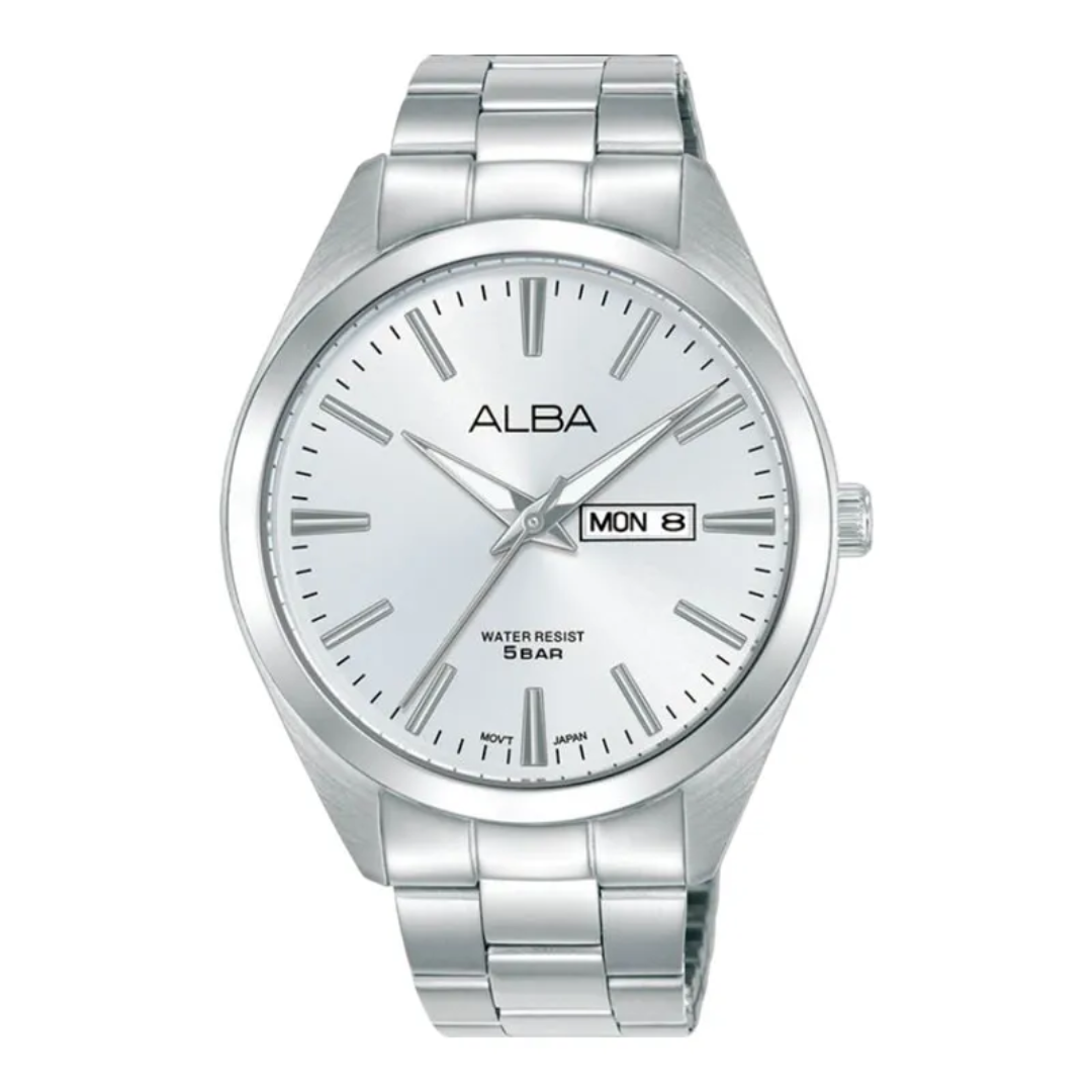 AJ6209X1 Prestige Silver Stainless Steel Quartz Watch