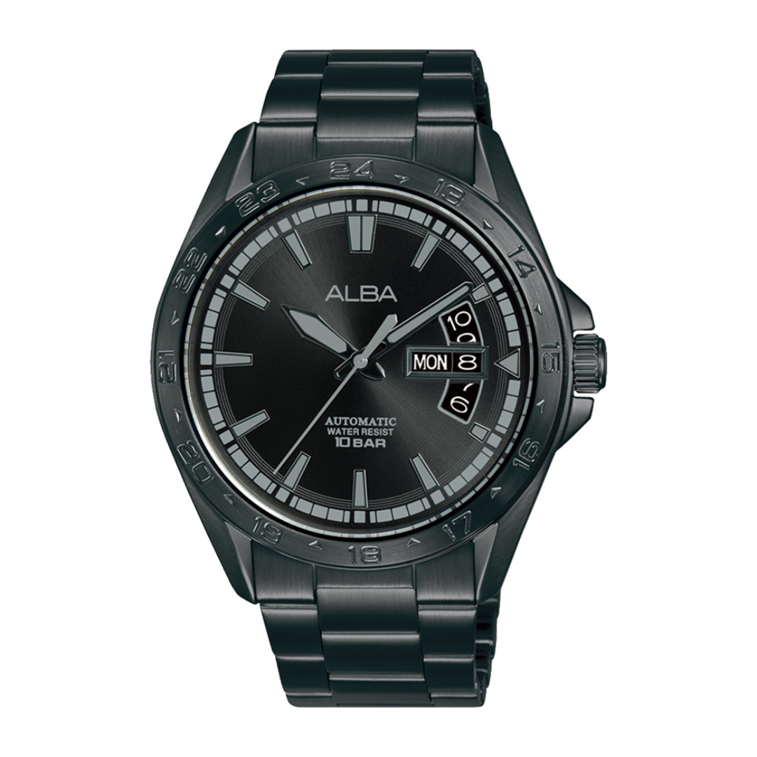 Alba Philippines AL4467X1 Black Dial Stainless Steel Strap Men's Automatic Watch 42mm