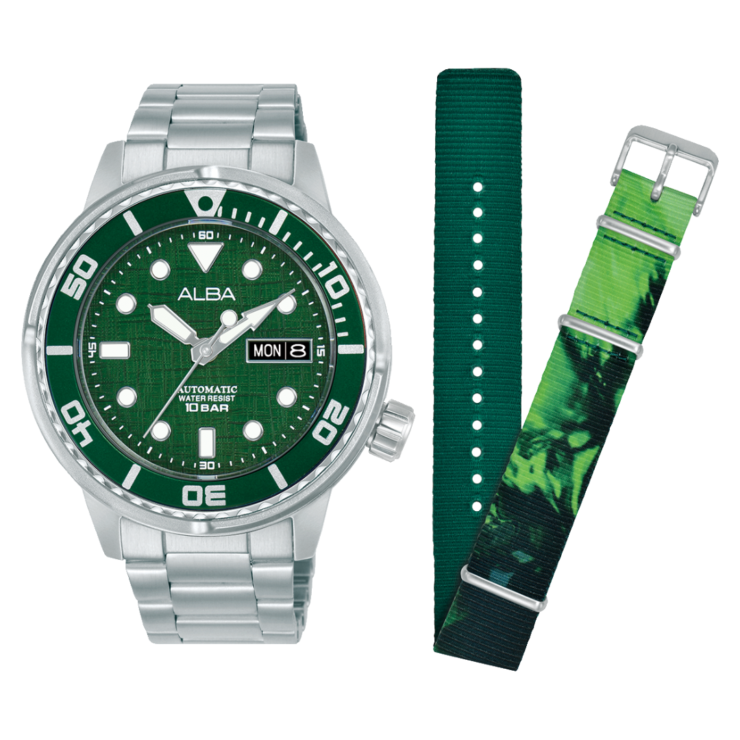 AL4775X2 Mechanical Green Stainless Steel Automatic Watch