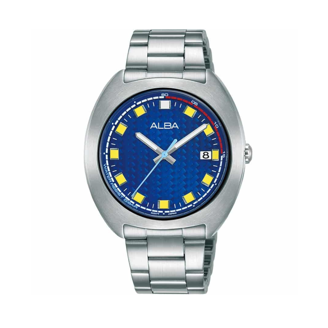 AS9K83X1 Active Blue Dial Stainless Steel Quartz Watch