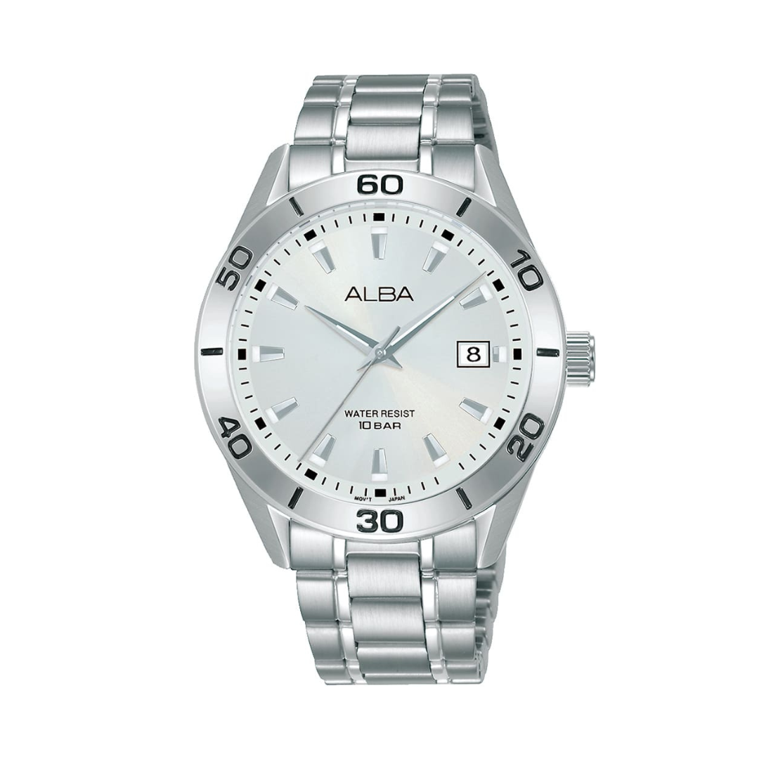 AS9L49X1 Active Silver Dial Stainless Steel Quartz Watch