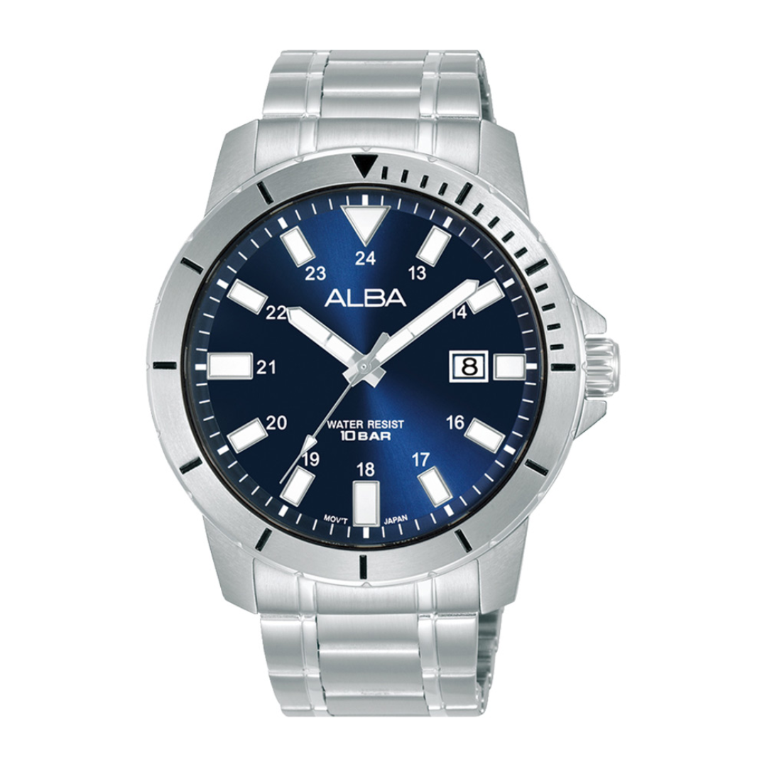 Alba Philippines AS9R97X1 Blue Dial Stainless Steel Strap Men's Quartz Watch 43mm