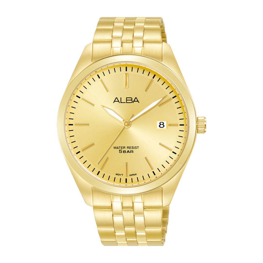 Alba Philippines AS9S08X1 Gold Dial Stainless Steel Strap Men's Quartz Watch 40mm