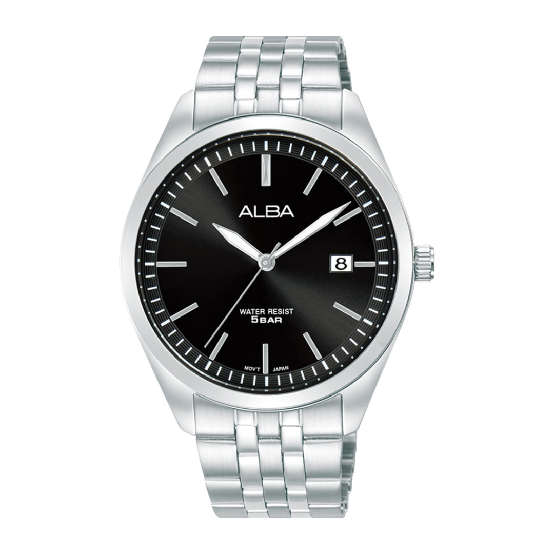 Alba Philippines AS9S15X1 Black Dial Stainless Steel Strap Men's Quartz Watch 40mm