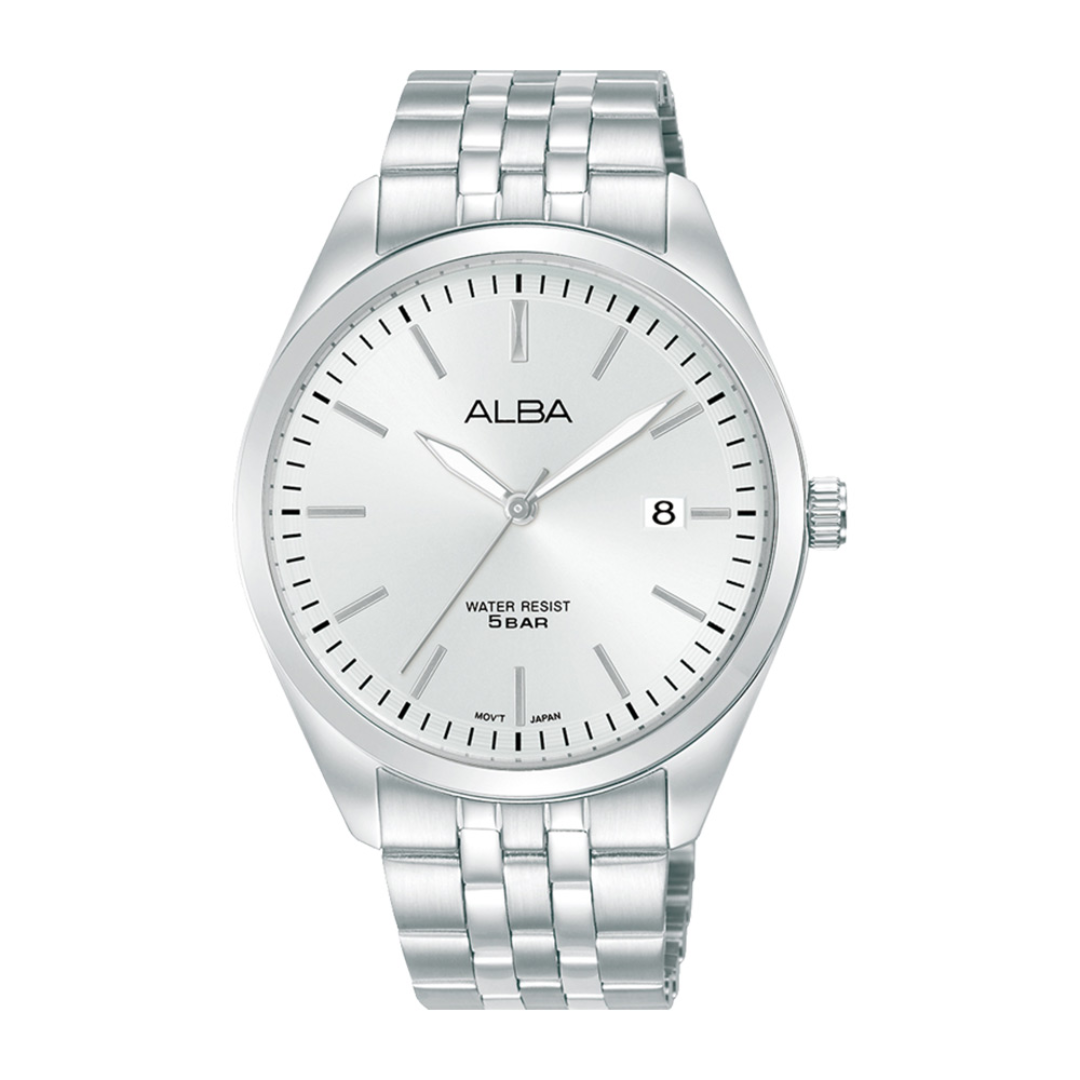 Alba Philippines AS9S17X1 Silver Dial Stainless Steel Strap Men's Quartz Watch 40mm