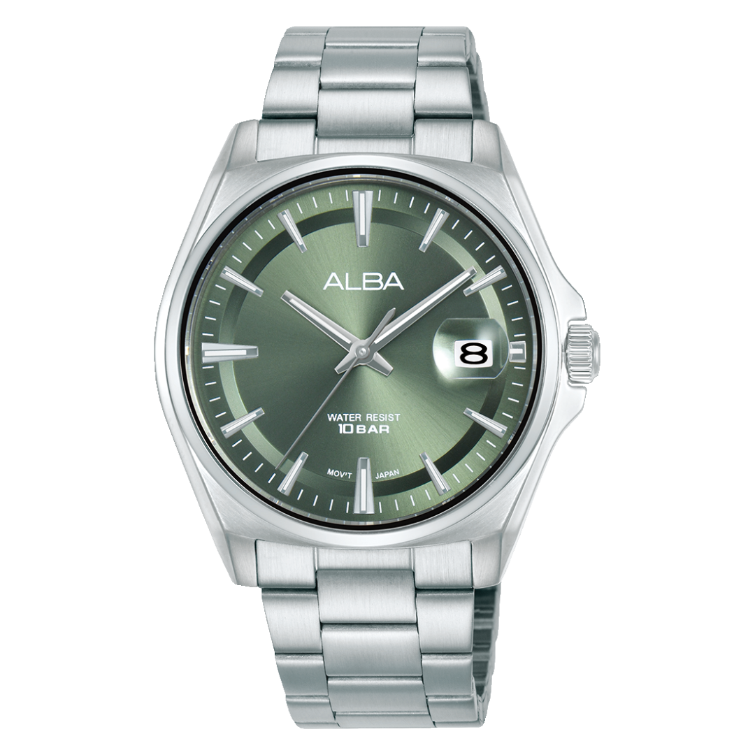 AS9V87X1 Active Green Stainless Steel Quartz Watch