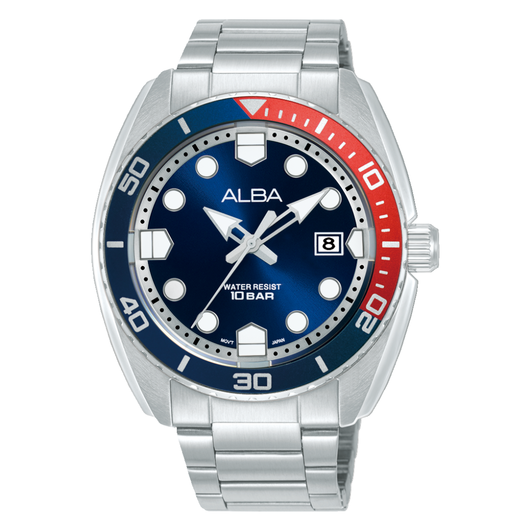 AS9W25X1 Active Blue dial Stainless Steel Quartz Watch