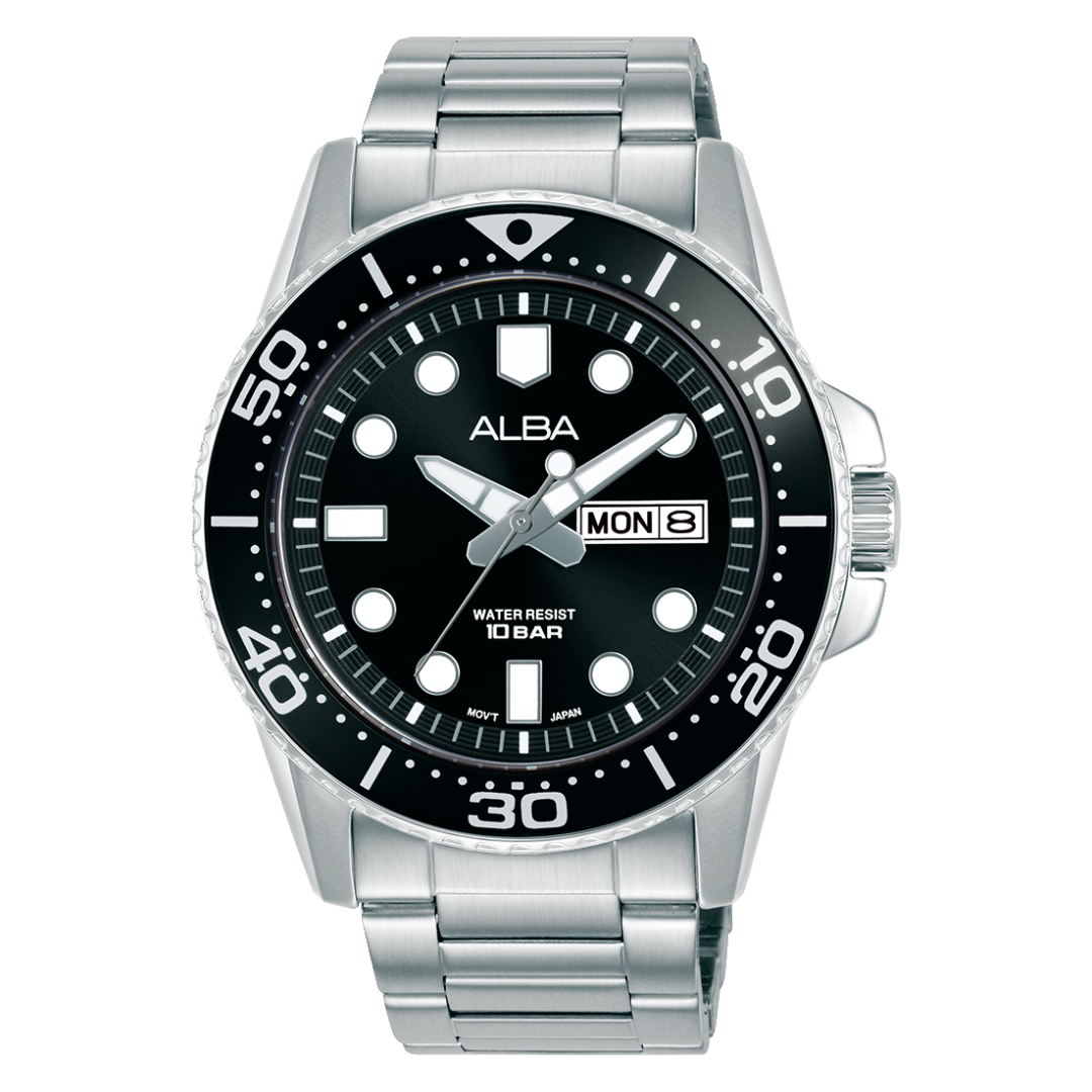 AV3599X1 Active Black Stainless Steel Quartz Watch