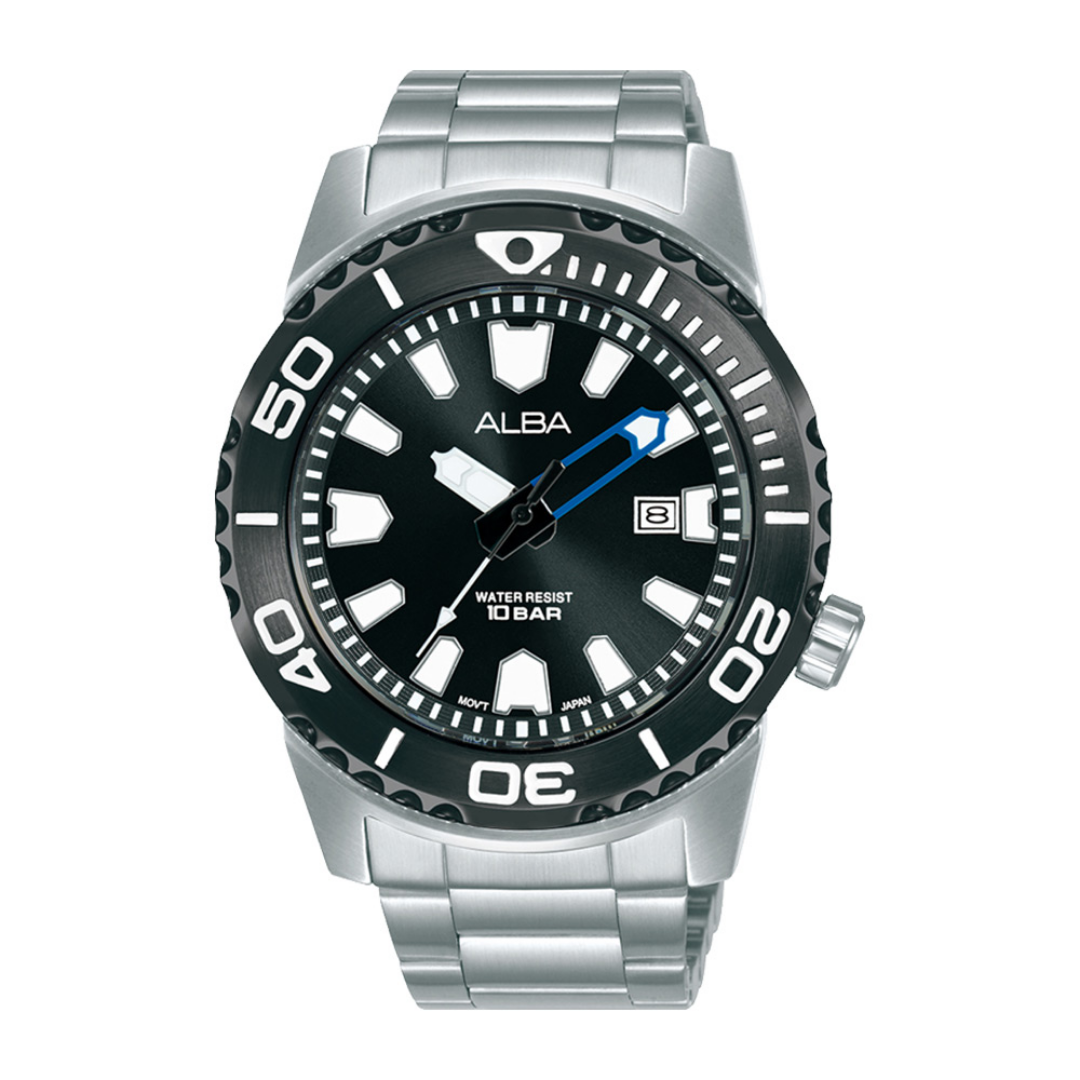 Alba Philippines AG8M03X1 Active Black Dial Men's Quartz Watch 43mm