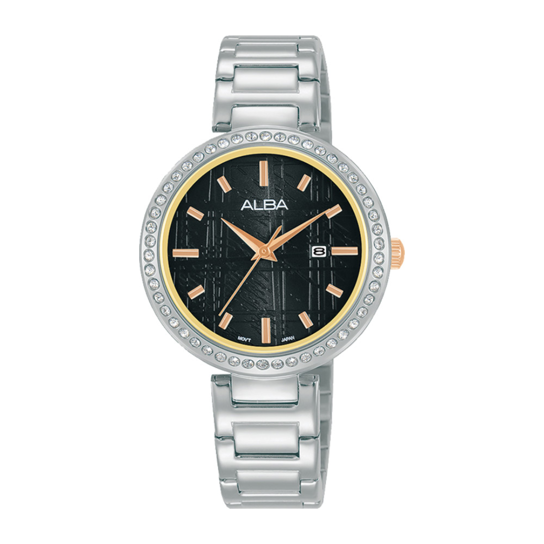 Alba Philippines AH7X41X1 Fashion Black Dial Women's Quartz Watch 32mm