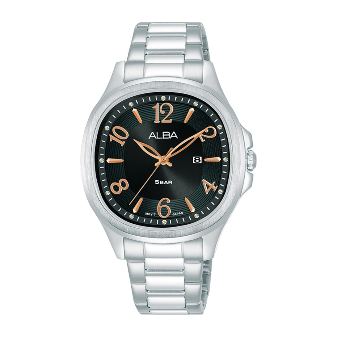 Alba Philippines AH7X55X1 Fashion Black Dial Women's Quartz Watch 34mm