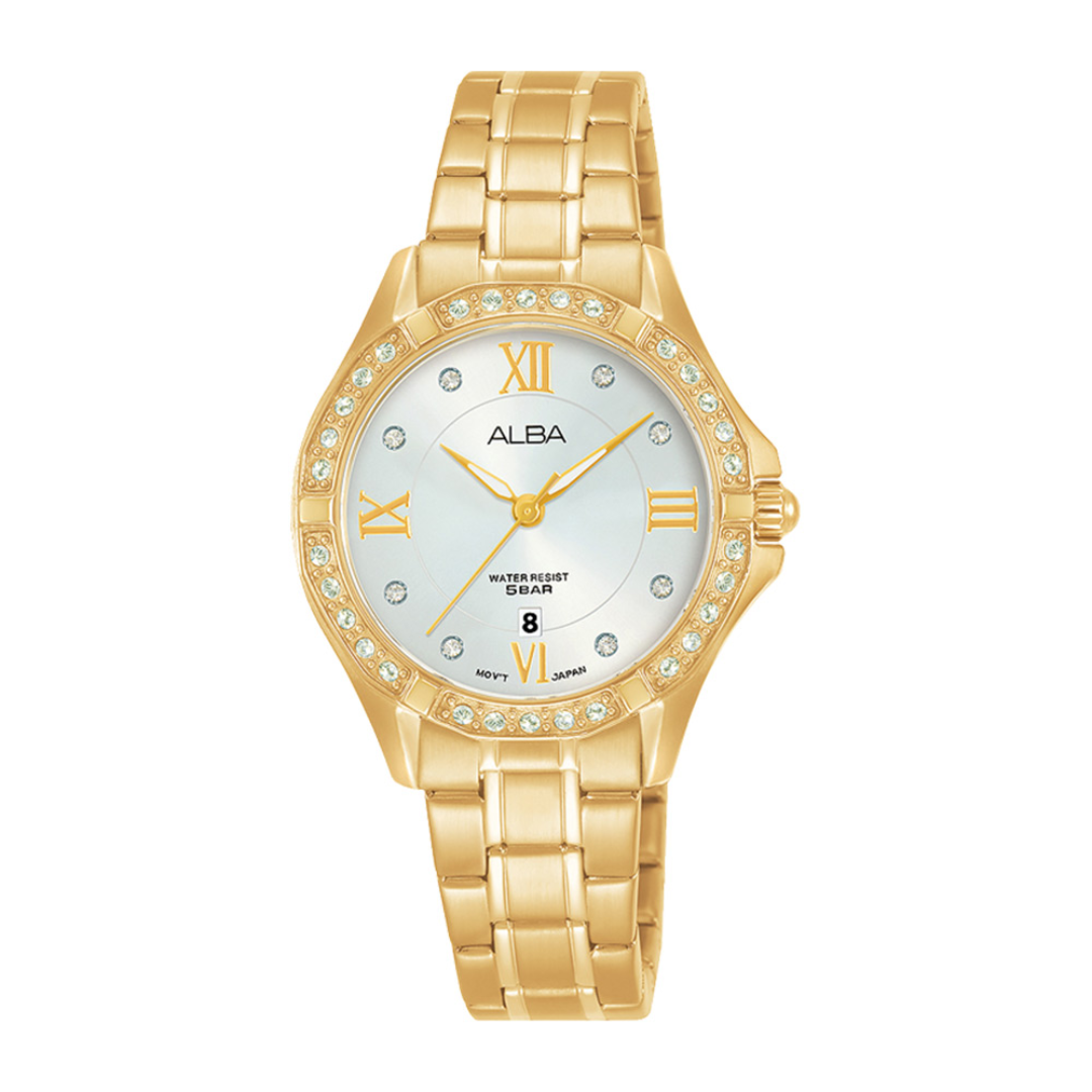 Alba Philippines AH7X78X1 Fashion White Dial Women's Quartz Watch 30mm