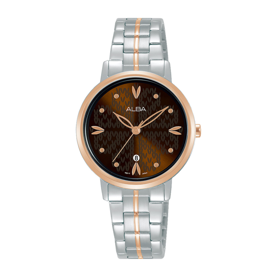 Alba Philippines AH7Y98X1 Fashion Brown Dial Women's Quartz Watch 30mm