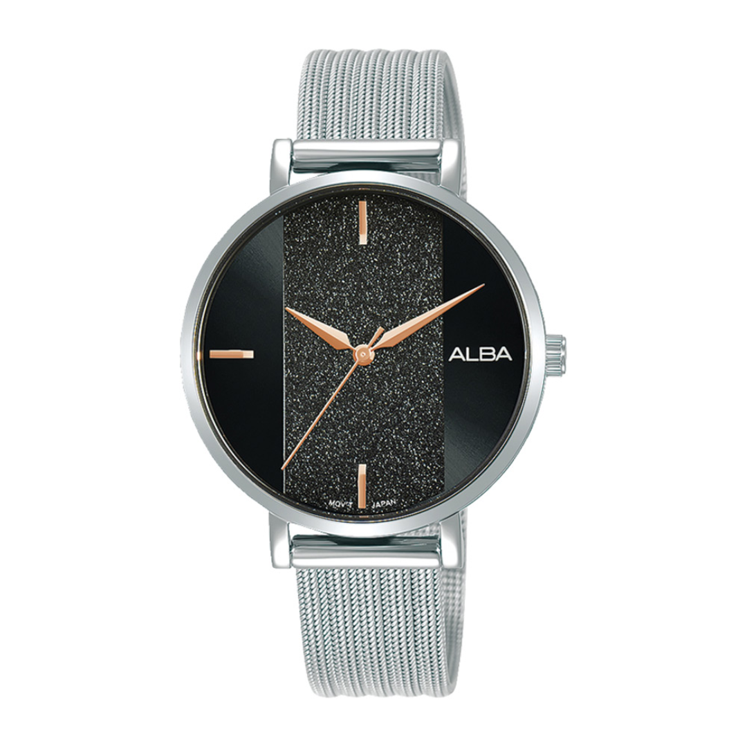 Alba Philippines AH8791X1 Fashion Black Dial Women's Quartz Watch 34mm