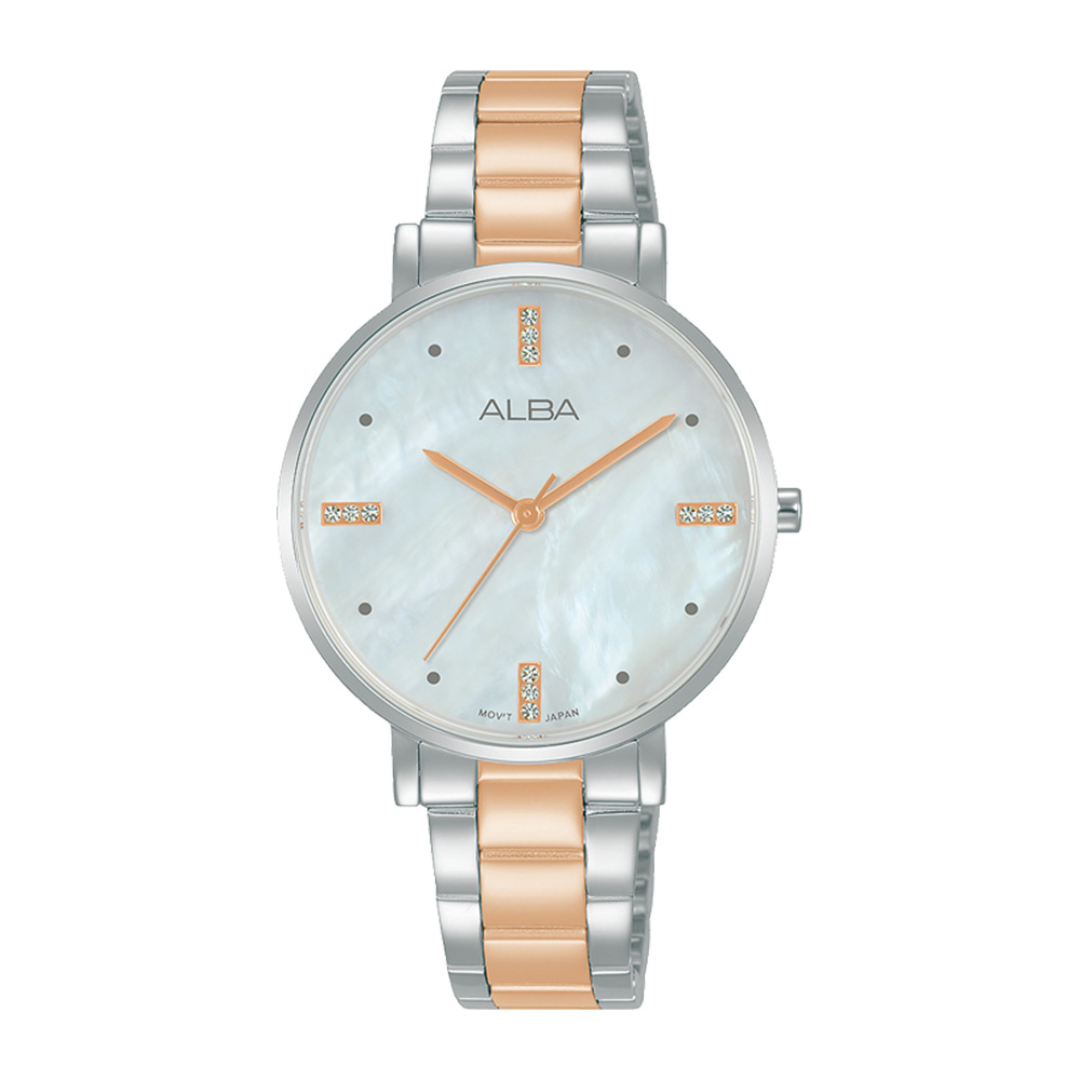 Alba Philippines AH8875X1 Fashion White Dial Women's Quartz Watch 32mm