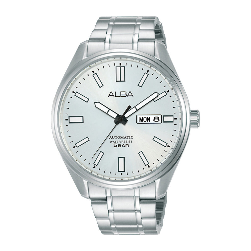 Alba Philippines AL4153X1 Mechanical Silver Dial Men's Automatic Watch 42mm