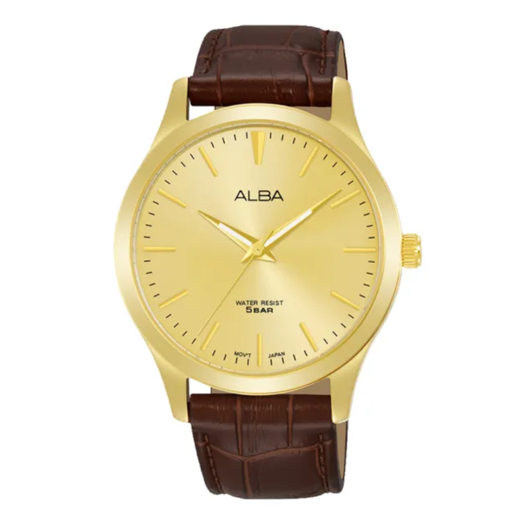 Alba Philippines Prestige ARSZ06X1 Gold Dial Men's Quartz Watch 40mm