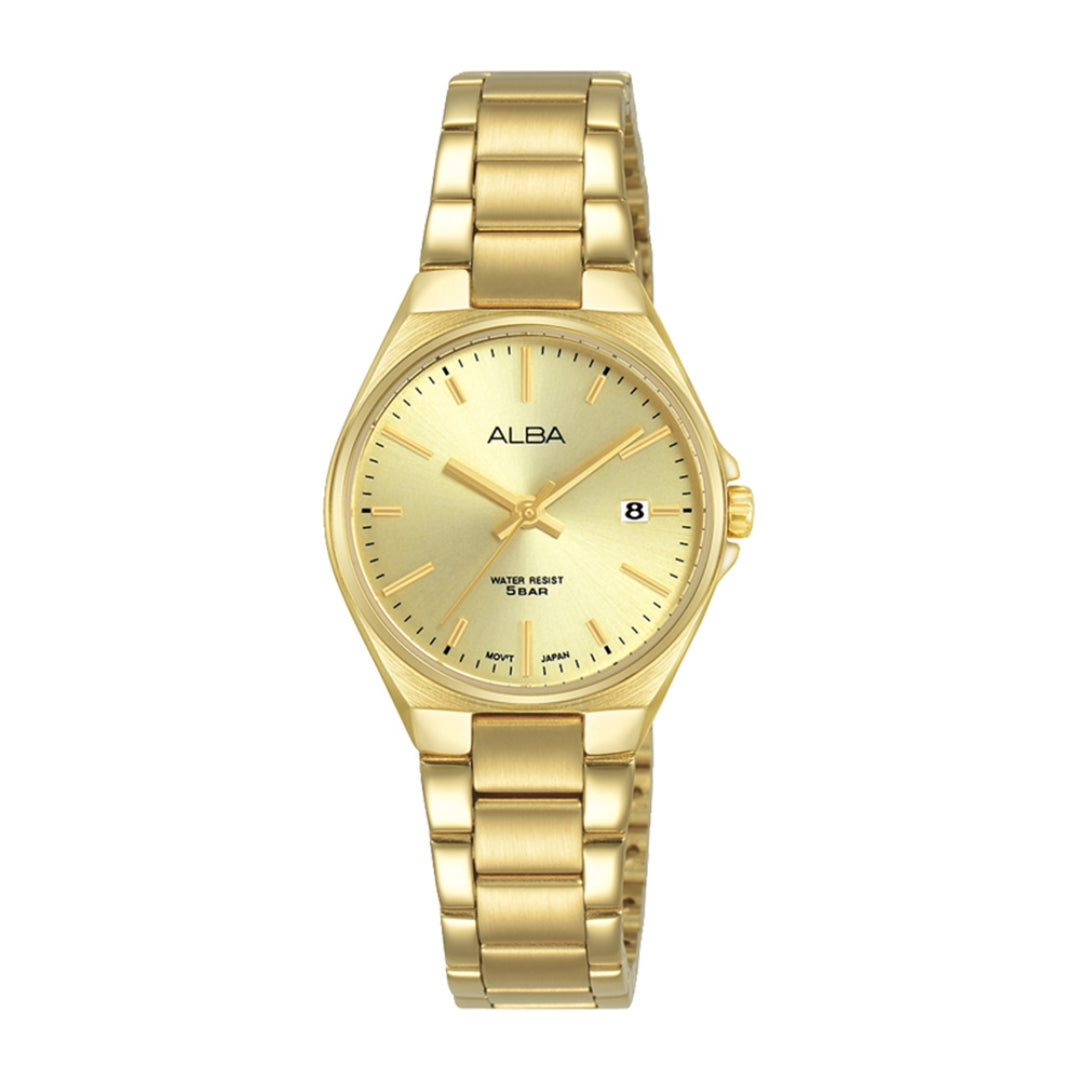 Alba Philippines AH7BB4X1 Prestige Gold Dial Women's Quartz Watch 26 mm