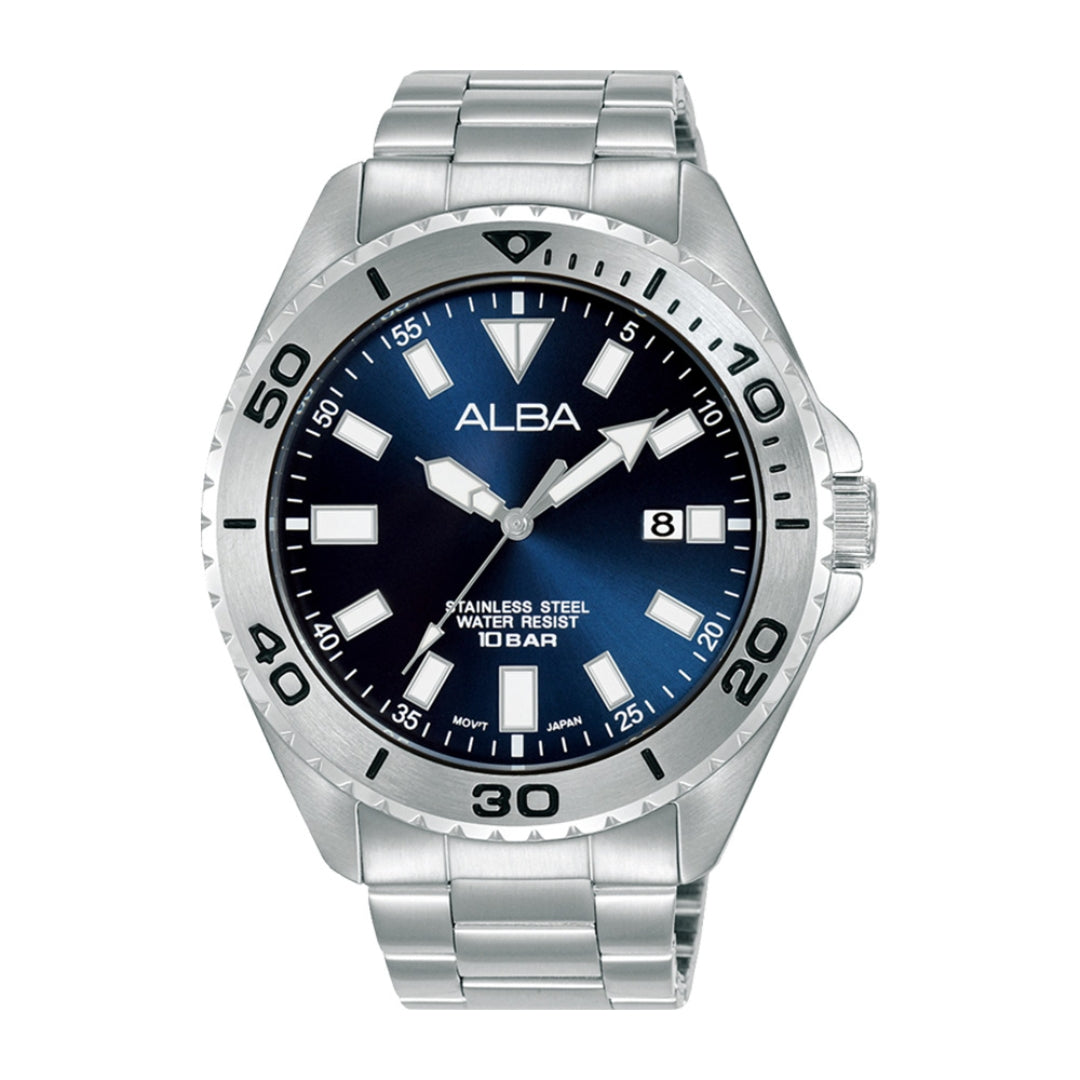 Alba Philippines AS9Q43X1 Active Blue Dial Men's Quartz Watch 44mm