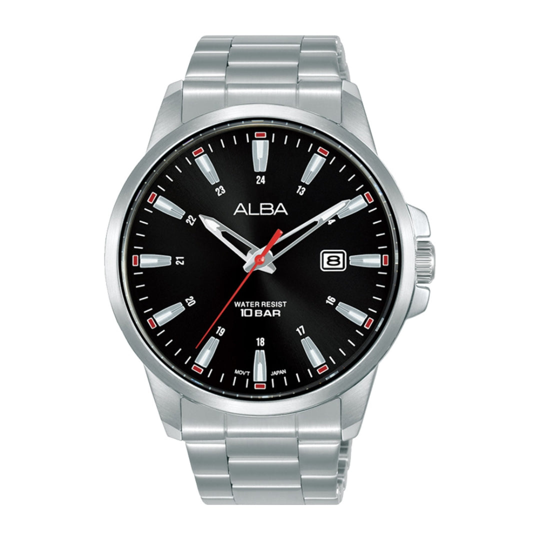 Alba Philippines AS9Q57X1 Active Black Dial Men's Quartz Watch 43mm