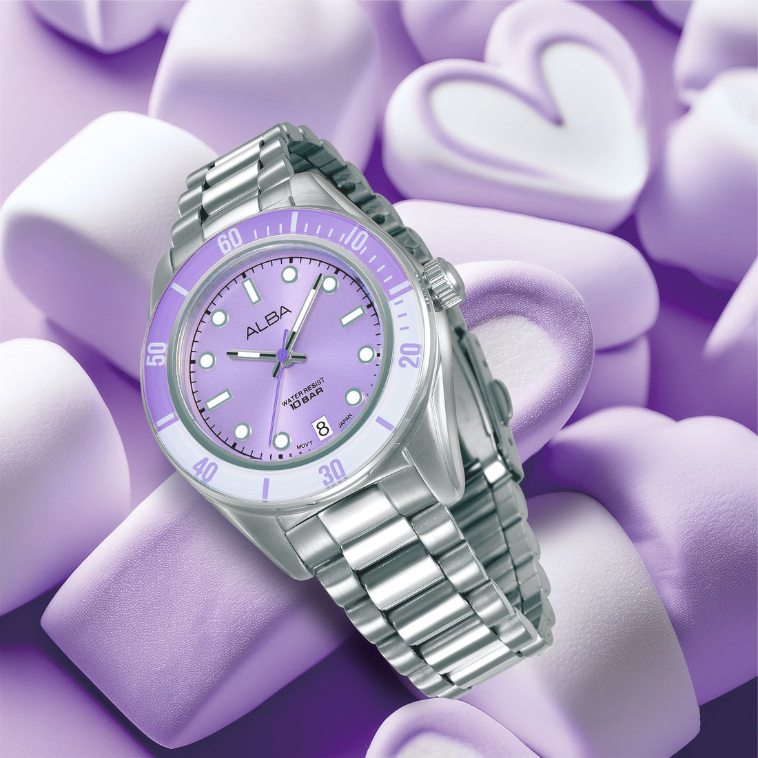 Sophisticated in Purple: Alba AG8Q69X1 Women’s Watch