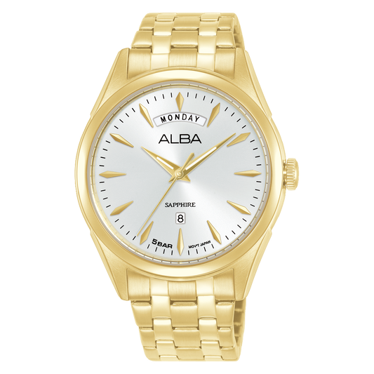 A6B002X1 Prestige White Dial Stainless Steel Quartz Watch