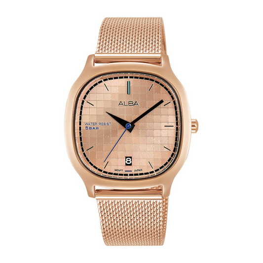 AG8K96X1 Fashion Pink Gold Dial Women's Quartz Watch 34mm
