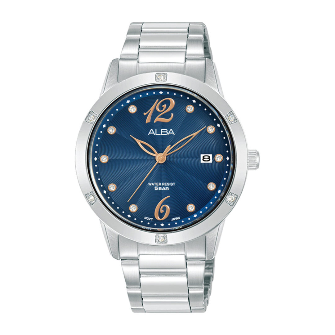 Alba Philippines AG8N07X1 Blue Dial Stainless Steel Strap Women's Quartz Watch 36mm