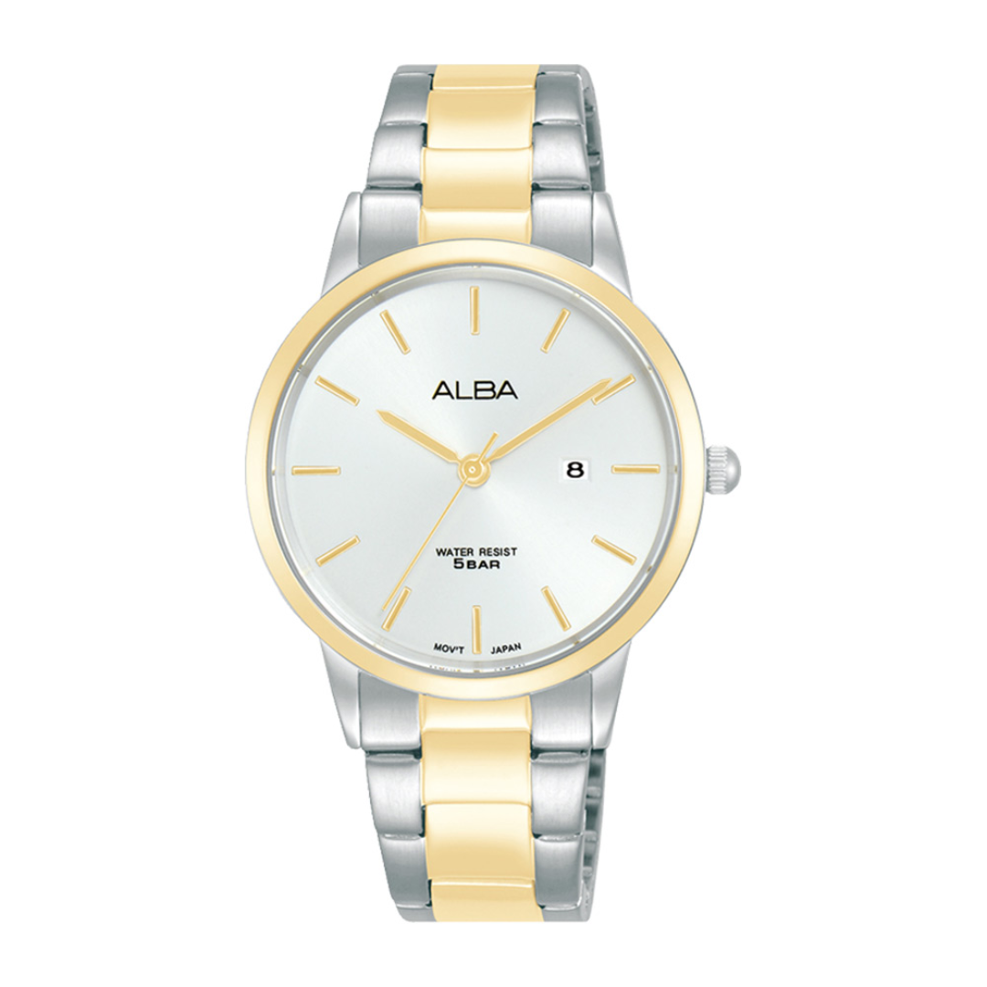 Alba Philippines AH7BV0X1 Silver Dial Two Toned Stainless Steel Strap Women's Quartz Watch 32mm