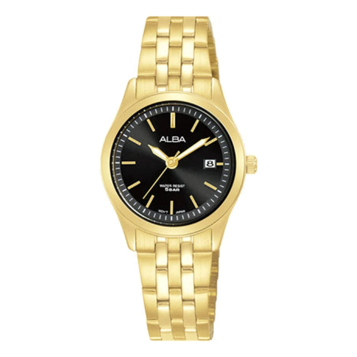 AH7CE4X1 Prestige Black Dial Stainless Steel Quartz Watch