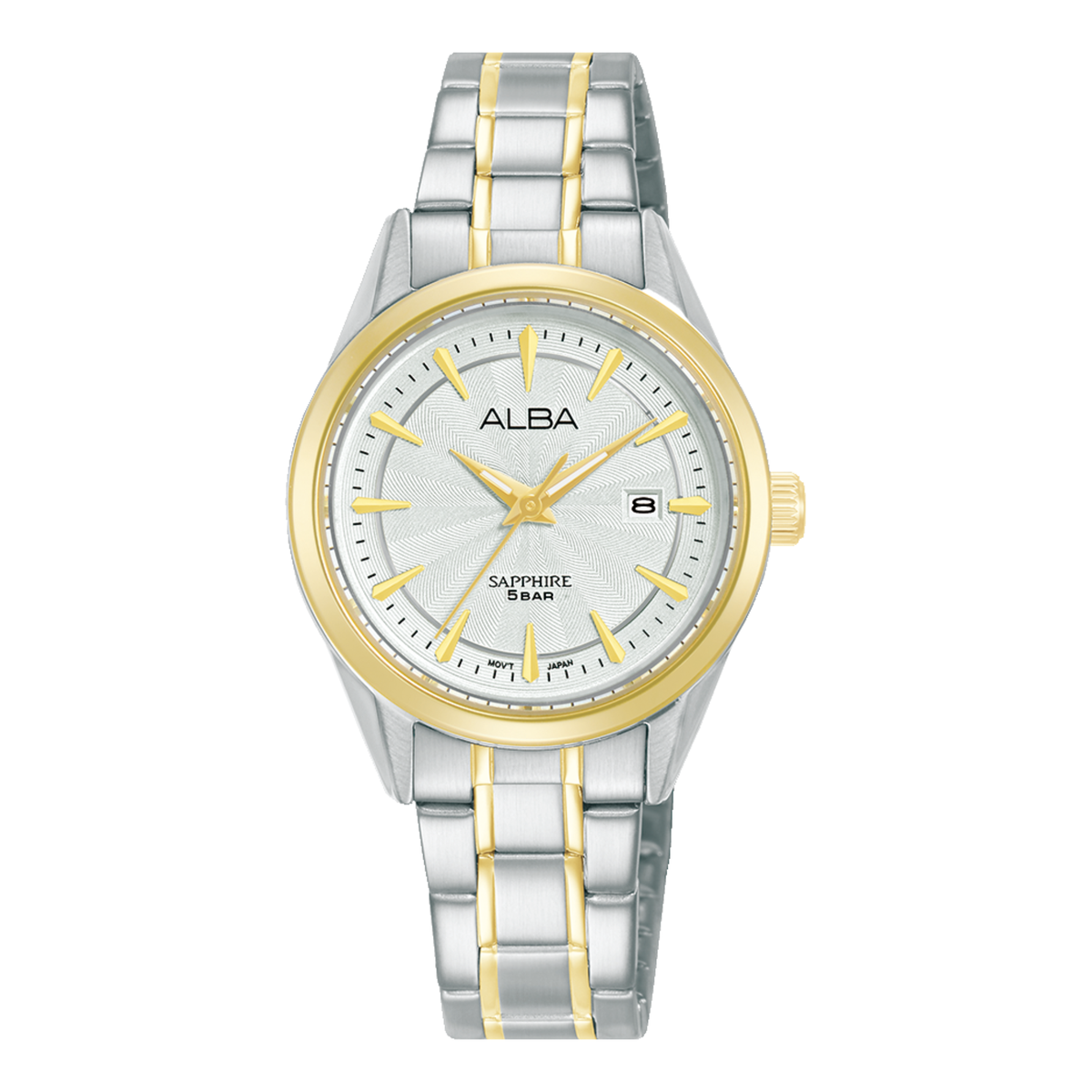 AH7CJ2X1 Prestige Silver White Dial Stainless Steel Quartz Watch