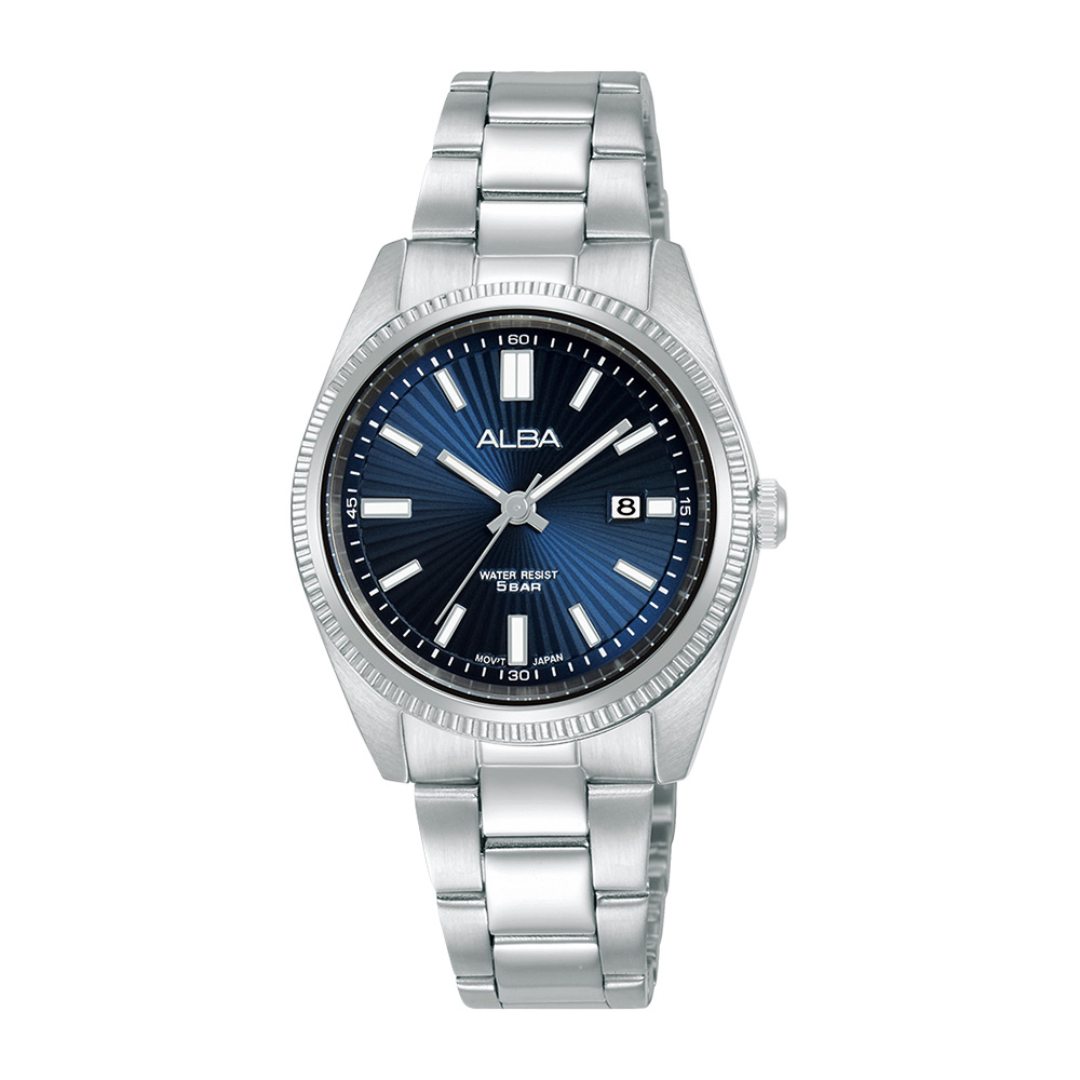 Alba Philippines AH7CL1X1 Prestige Blue Dial Stainless Steel Strap Women's Quartz Watch 30mm