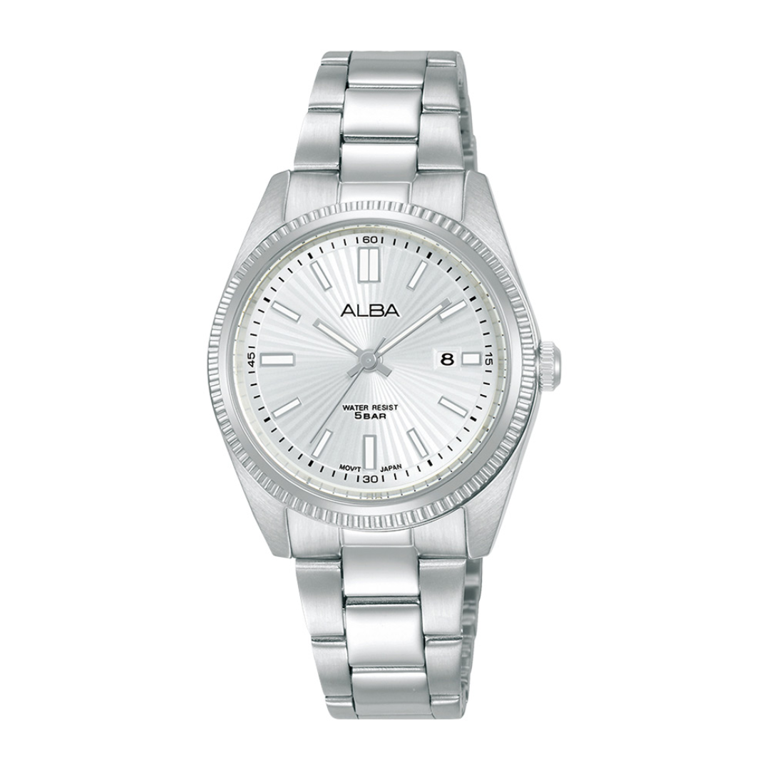 Alba Philippines AH7CL3X1 Prestige Silver Dial Stainless Steel Strap Women's Quartz Watch 30mm