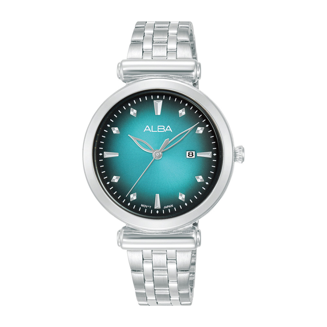 Alba Philippines AH7CQ1X1 Fashion Blue Dial Stainless Steel Strap Women's Quartz Watch 32mm